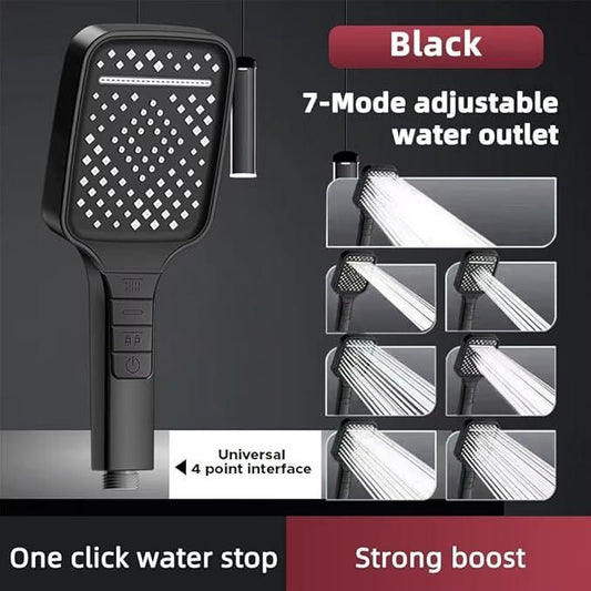 7 Modes Large Shower Head l High Pressure Handheld Shower Heads