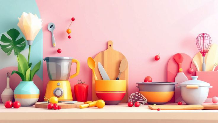 Kitchen essentials including cooking tools, kitchen storage items and smart kitchen gadgets for daily use