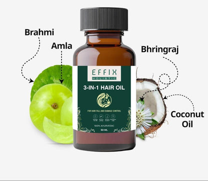 3 in 1 Hair Grow Oil - 50ML | Hair Growth & Hair Fall Control Oil  (Pack of 2)