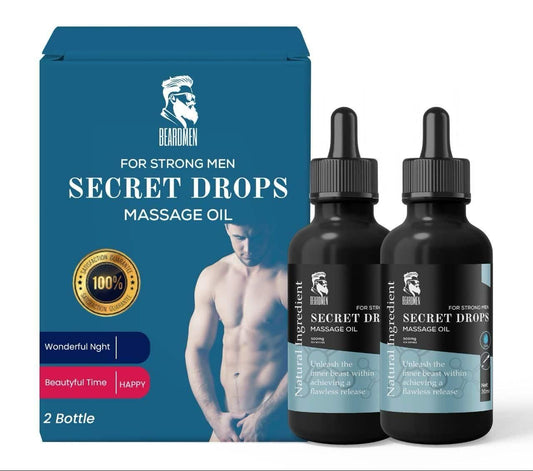 A Secret Drops Massage Oil For Men's 60ml l Men Intimate Wellness Massage Oil - 2 Pcs