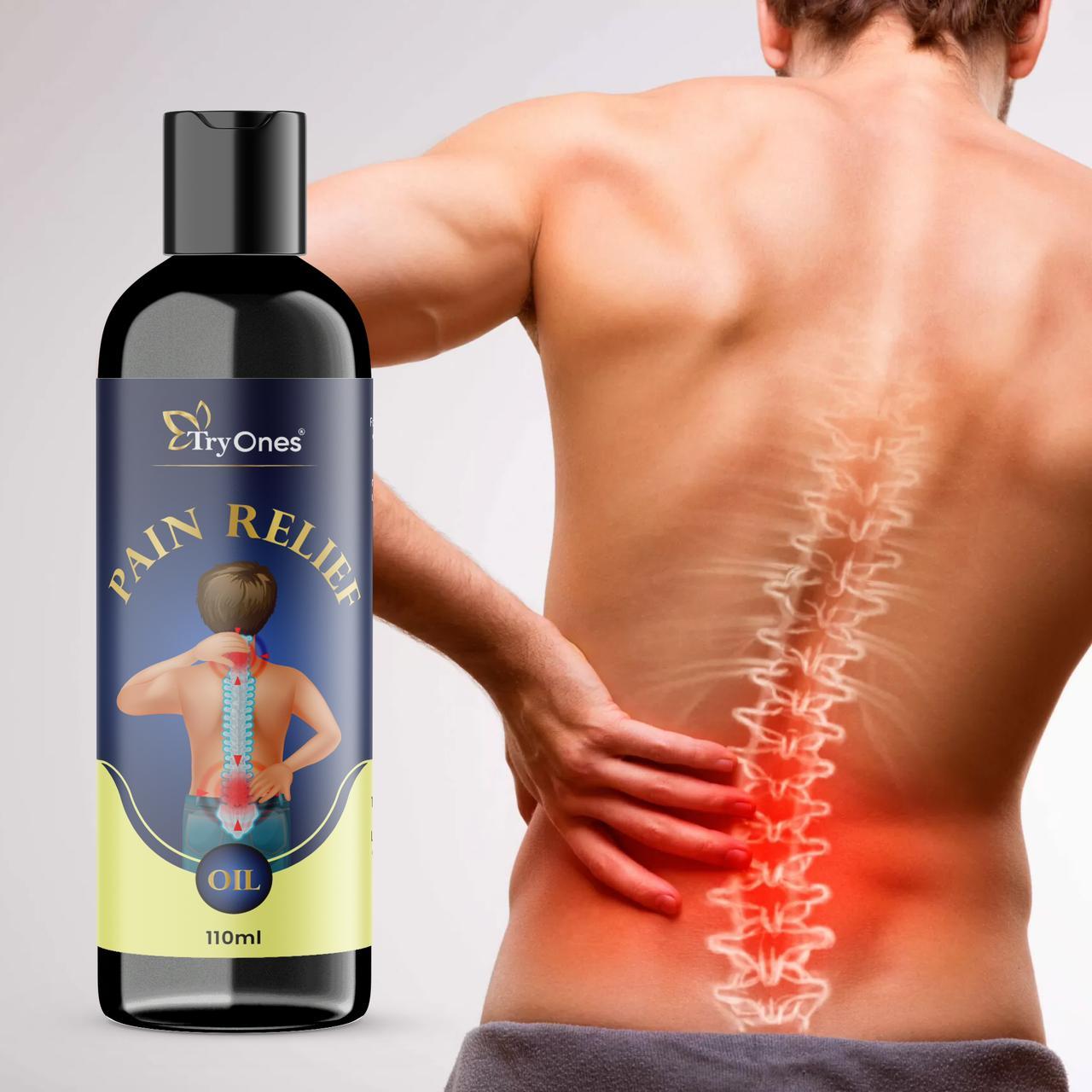 .TryOnes Pain Relief Ortho Oil, 100% Natural Ayurvedic Oil 110ml (BOGO)