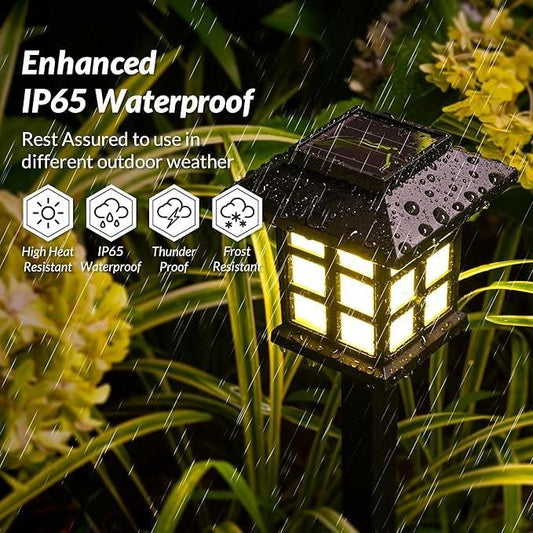 A Solar Garden Yard Light Pack of 6 | Outdoor Solar Lights for Garden & Lawn