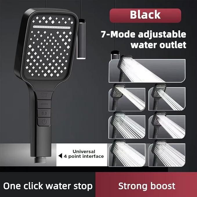 7 Modes Large Shower Head l High Pressure Handheld Shower Heads