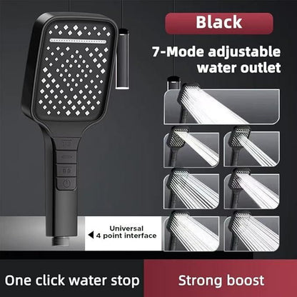 7 Modes Large Shower Head l High Pressure Handheld Shower Heads