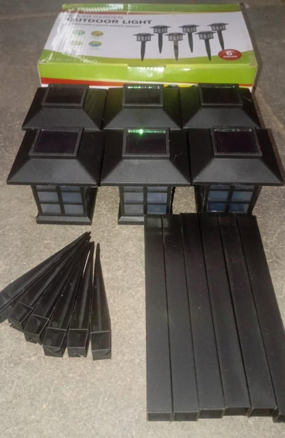 A Solar Garden Yard Light Pack of 6 | Outdoor Solar Lights for Garden & Lawn
