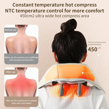 .Shoulder & Neck Massager for Pain Relief | Full Body Electric Massage Device
