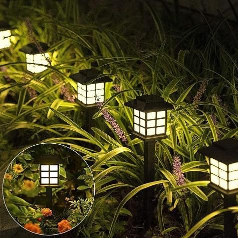 A Solar Garden Yard Light Pack of 6 | Outdoor Solar Lights for Garden & Lawn
